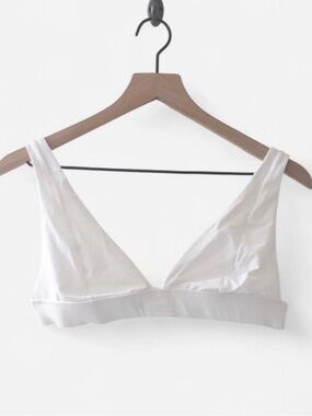 SKIMS Cotton Jersey Plunge Bralette